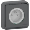 Image de Prise 2p+t mureva gris encastrable prise 2p+t mureva gris encastrable gris 1 pièce(s) à encastrer monobloc 1 2p+t standard - schneider