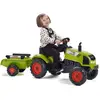 Image de Tracteur à pédales Claas avec remorque et capot ouvrant Falk-2041C