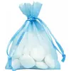Image de Sachet de 10 bourses organdi unis, Ciel 000246200000006