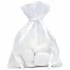 Image de Sachet de 6 Grandes bourses organdi, Blanc 000282500000001