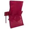 Image de Housse De Chaise Bordeaux Avec Noeud STX2931-21