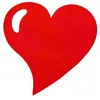 Image de Paquet 50 SETS de Table Coeur, rouge CH2935-7