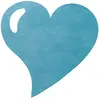 Image de Sachet de 50  Sets  de Table Coeur, bleu turquoise 000293500000008