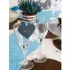 Image de Sachet de 6 Coeurs Ardoise sur pince, Naturel/ivoire CH2937-25