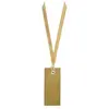 Image de Sachet de 12 marque places rectangle AVEC ruban, Or mat CH3312-3