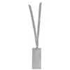 Image de Sachet de 12 marque places rectangle AVEC ruban, Gris CH3312-4