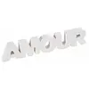 Image de Lettres AMOUR majuscules 12cm en bois blanc 000342500000001