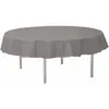 Image de Nappe RONDE en intissé 240 CM ˜, luxe OPAQUE RONDE, Gris CH2964 4