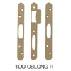 Image de Gâches pour serrures 5000 trilock gâches plates pêne oblong bouts ronds 1 jeu(x) de 3 pièce(s) - vachette