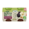 Image de Blédina les récoltes bio pots pommes pruneaux 2x130g