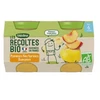 Image de Blédina les récoltes bio pots pommes nectarines bananes 2x130g