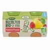 Image de Blédina les récoltes bio pots pommes fraises 2x130g