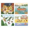 Image de Puzzles de 6 Ã  16 piÃ¨ces : 4 puzzles Ã©volutifs : Les vacances