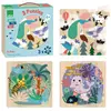 Image de Coffret puzzles en bois 3x16 piÃ¨ces : Terre