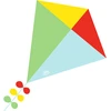 Image de Cerf-volant losange : Bleu, vert, rouge et jaune Vilac-2956B