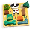 Image de Puzzle à encastrer : Puzz & Match Happy Djeco-DJ01075