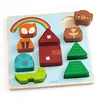Image de Puzzle à encastrer : Puzz & Match Rainbow Djeco-DJ01078