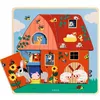 Image de Puzzle en bois 3 niveaux Chez Moo