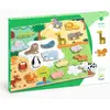 Image de puzzle 22 pièces en bois : Puzzlo Animo Djeco-DJ01830