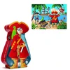 Image de Puzzle 36 piÃ¨ces - Silhouette : Le pirate et son trÃ©sor