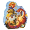 Image de Puzzle 54 pièces : Silhouette : Vaillant et les dragons