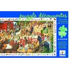 Image de Puzzle 200 pièces - Poster et jeu d'observation : Equitation Djeco-DJ07454