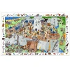 Image de Puzzle 100 pièces - Poster et jeu d'observation : Château fort Djeco-DJ07503