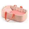 Image de Accessoire pour poupon Poméa 32 cm : Couffin Pink Lines Djeco-DJ07844