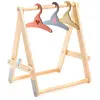 Image de Accessoire pour poupon Poméa 32 cm : Portant vêtements, 3 cintres Djeco-DJ07861