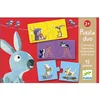 Image de Puzzle 12 x 2 pièces - Duo Contraires Djeco-DJ08162