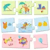 Image de Puzzle trio : 8 x 3 pièces : Mon quotidien Djeco-DJ08253