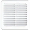 Image de Grilles à clipser grille fixe avec moustiquaire 100 x 100 mm blanche 1 pièce(s) - autogyre