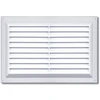 Image de Grilles en applique grille simple avec moustiquaire 260 x 90 mm blanche 1 pièce(s) - autogyre
