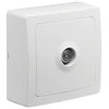 Image de Prise en saillie blok prise tv blok blanc blanc 1 pièce(s) monobloc 1 tv en saillie standard - debflex