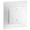 Image de Interrupteur à encastrer caly blanc 1 pièce(s) interrupteur vmc caly blanc à encastrer monobloc vmc 1 - debflex