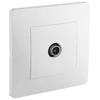 Image de Prise à encastrer caly blanc 1 pièce(s) prise tv caly blanc à encastrer monobloc 1 tv standard - debflex