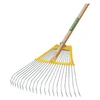 Image de Râteau multi-services 20 dents râteau multi-services 20 dents 1 pièce(s) bois acier 20 râteau à feuilles 150 cm 500 g 500 cm - leborgne