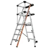 Image de Plate-forme raptor - garde-corps lisses 4 1 pièce(s) plate-forme raptor  4 marches garde-corps lisses 2.94 m roulante 150 kg 0.94 m 19.8 kg - tubesca-