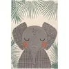Image de Tapis rectangulaire éléphant Junko (120 x 170 cm)