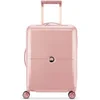 Image de Valise trolley cabine slim 4 doubles roues Delsey Turenne 55 cm Rose TU 00162180309