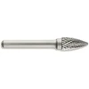 Image de Fraise lime carbure ogive pointu fraise lime carbure ogive pointu ø 6mm cylindrique acier 1 blister(s) de 1 pièce(s) 6 mm - tivoly