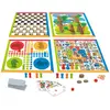 Image de Coffret 4 Jeux De Societe Et Jeu De Cartes - Pions En Bois Jeujura-8456