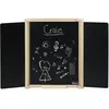 Image de Tableau triptyque en bois Jeujura Noir 46x4x59 cm A2103574