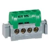 Image de Bornier de phase 4 bornes 1 pièce(s) bornier terre 1,5 à 16mm² 4 bornes vert - legrand