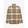 Image de Chemise à carreaux manches longues Aigle Beige L BL072