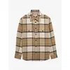 Image de Chemise à carreaux manches longues Aigle Beige XL BL072