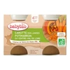 Image de Babybio carotte pottimarron dès 4 mois 2x130g