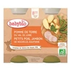 Image de Babybio pomme de terre petits pois jambon dès 8 mois 2x200g