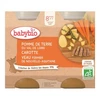 Image de Babybio pomme de terre carotte veau dès 8 mois 2x200g