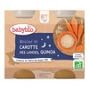 Image de Babybio mouliné de carotte & quinoa dès 8 mois 2x200g